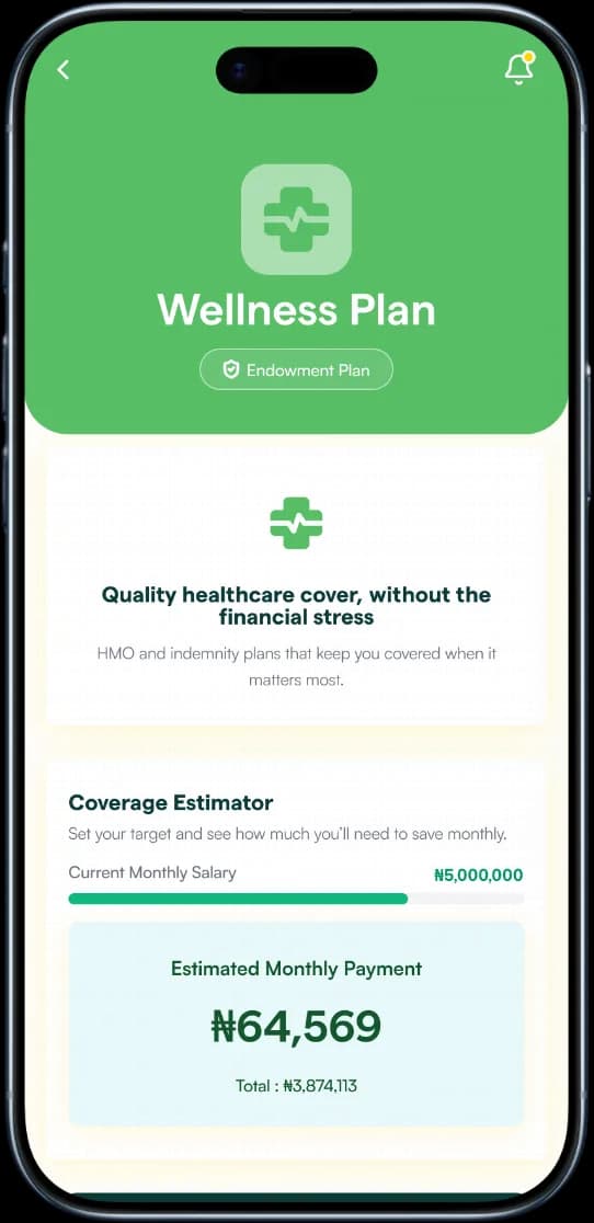 Wellness Plan card